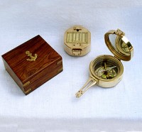 Brunton Compass with box Brass
