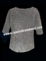 Flat Riveted Stainless Steel Chainmail Haubergeon L Size