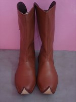 Longues Chaussures, Bottes Cuir Pointues