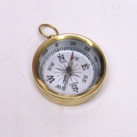 Pocket Compass Brass